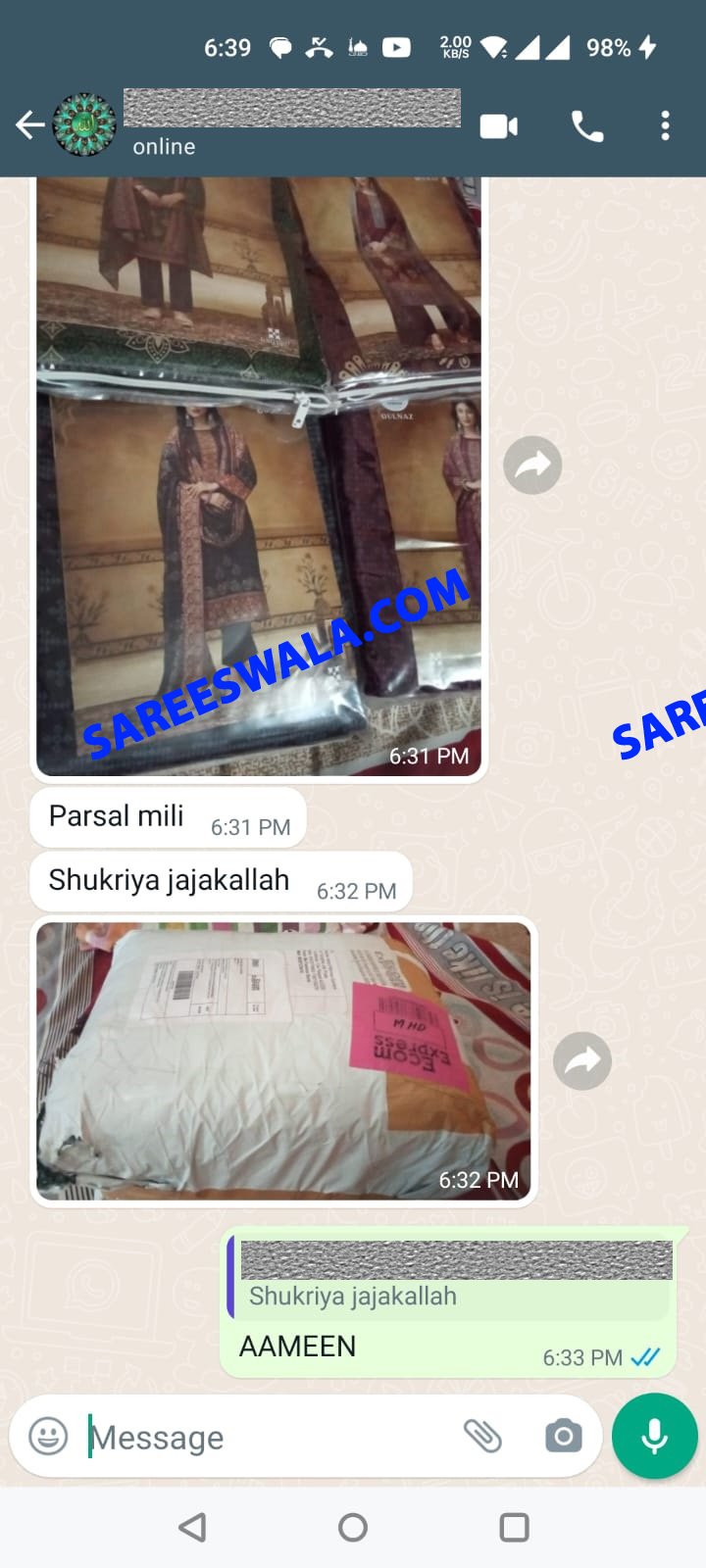 Sarees Online Shopping with Price Happy Customers Reviews (9)